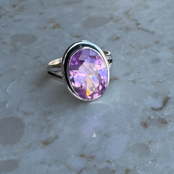 NWOT Sundance Brilliant Peony Ring Pink Tourmaline Sterling Silver